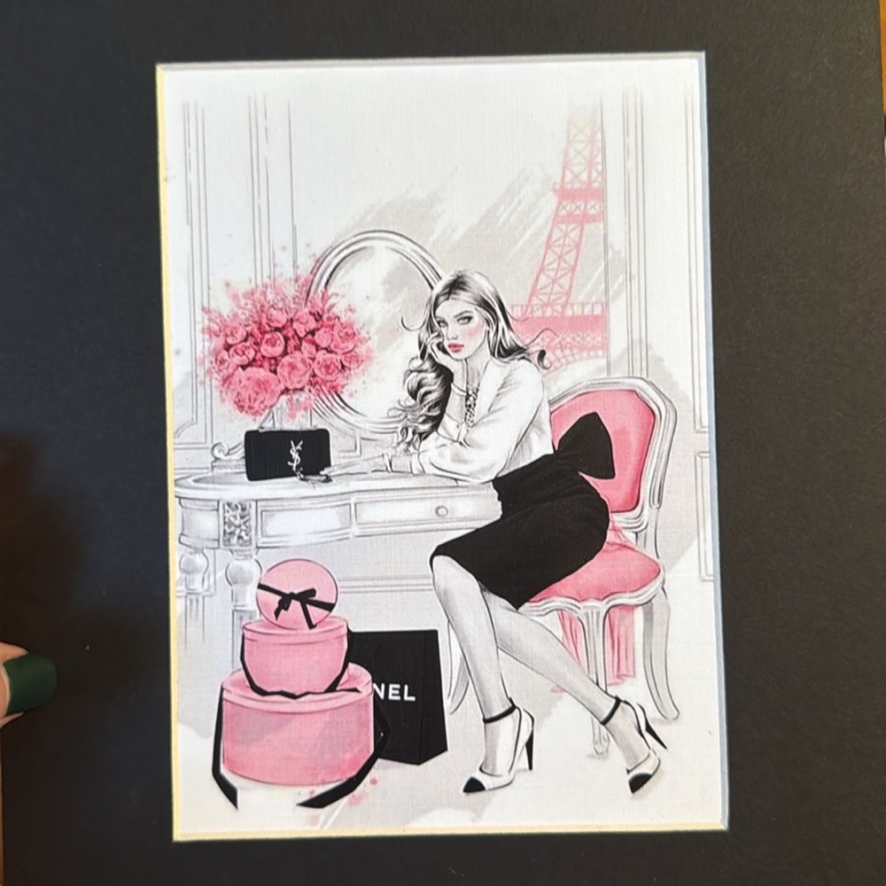 Chanel Pictures 8 x 10 With Matte Frame New